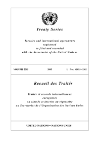 صورة الغلاف: Treaty Series 2305/Recueil des Traités 2305 9789219002944