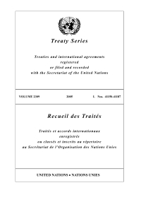 صورة الغلاف: Treaty Series 2309/Recueil des Traités 2309 9789219003163