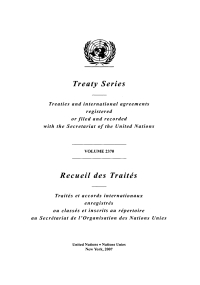 Omslagafbeelding: Treaty Series 2370/Recueil des Traités 2370 9789219003262