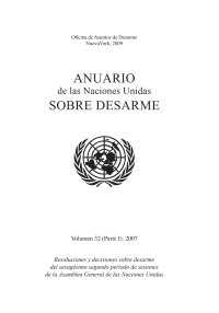 Cover image: Anuario de las Naciones Unidas sobre desarme 2007 9789213421901