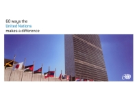 表紙画像: 60 Ways the United Nations Makes a Difference 2nd edition 9789211011982