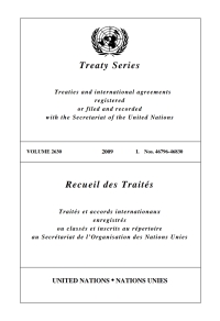Cover image: Treaty Series 2630/Recueil des Traités 2630 9789219005921