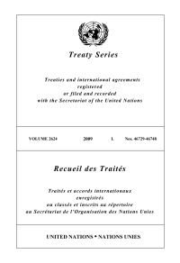 Cover image: Treaty Series 2624/Recueil des Traités 2624 9789219006041