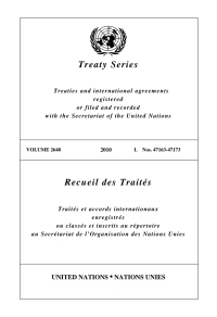 صورة الغلاف: Treaty Series 2648/Recueil des Traités 2648 9789219006201