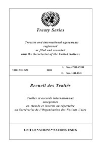 Imagen de portada: Treaty Series 2650/Recueil des Traités 2650 9789219006225