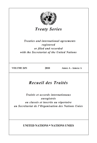 Cover image: Treaty Series 2651/Recueil des Traités 2651 9789219006256