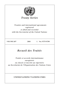 صورة الغلاف: Treaty Series 2657/Recueil des Traités 2657 9789219006348