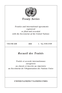 صورة الغلاف: Treaty Series 2658/Recueil des Traités 2658 9789219006355