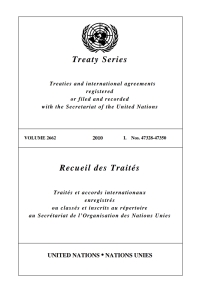 صورة الغلاف: Treaty Series 2662/Recueil des Traités 2662 9789219006393