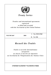 Omslagafbeelding: Treaty Series 2667/Recueil des Traités 2667 9789219006447