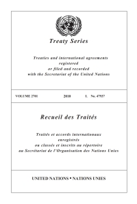 Cover image: Treaty Series 2701/Recueil des Traités 2701 9789219006751