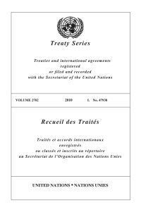 Omslagafbeelding: Treaty Series 2702/Recueil des Traités 2702 9789219006768