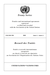 صورة الغلاف: Treaty Series 2709/Recueil des Traités 2709 9789219006836