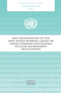 Cover image: Civil Society and Disarmament 2013 9789211422962