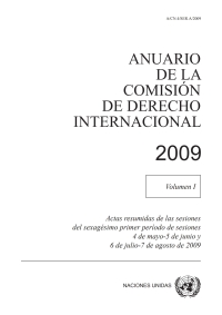 Titelbild: Anuario de la Comisión de Derecho Internacional 2009, Vol. I 9789213334478