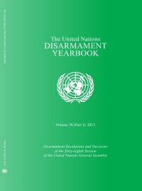 Imagen de portada: United Nations Disarmament Yearbook 2013: Part I 9789211422986