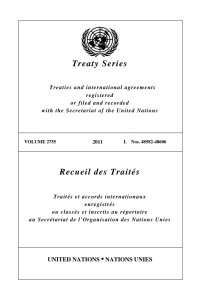 صورة الغلاف: Treaty Series 2755/Recueil des Traités 2755 9789219007277