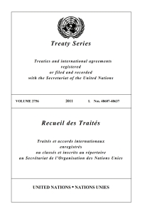 صورة الغلاف: Treaty Series 2756/Recueil des Traités 2756 9789219007284