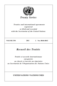 Cover image: Treaty Series 2758/Recueil des Traités 2758 9789219007307