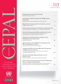 Omslagafbeelding: CEPAL Review No. 113, August 2014 9789211218749
