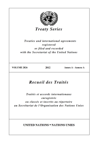 Cover image: Treaty Series 2826 / Recueil des Traités 2826 9789219007901