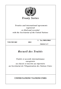 Cover image: Treaty Series 2865 / Recueil des Traités 2865 9789219008359