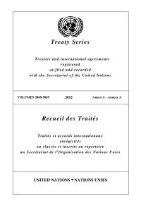 صورة الغلاف: Treaty Series 2868 - 2869/Recueil des Traités 2868 - 2869 9789219008496