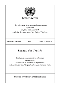 Imagen de portada: Treaty Series 2882 - 2883/Recueil des Traités 2882 - 2883 9789219008540