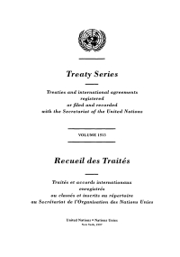 Cover image: Treaty Series 1513/Recueil des Traités 1513 9789210594349