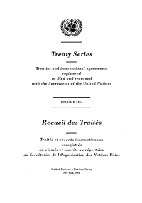 表紙画像: Treaty Series 1514/Recueil des Traités 1514 9789210594356