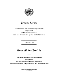表紙画像: Treaty Series 1518/Recueil des Traités 1518 9789210594394