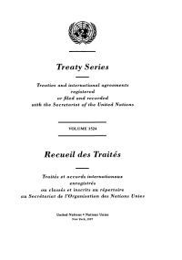 صورة الغلاف: Treaty Series 1524/Recueil des Traités 1524 9789210594455