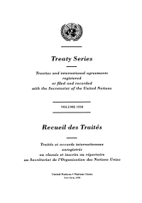 Cover image: Treaty Series 1538/Recueil des Traités 1538 9789210594592