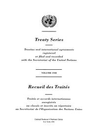Cover image: Treaty Series 1540/Recueil des Traités 1540 9789210594615