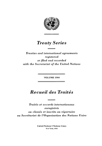 صورة الغلاف: Treaty Series 1544/Recueil des Traités 1544 9789210594653