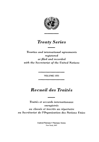 Cover image: Treaty Series 1551/Recueil des Traités 1551 9789210594721