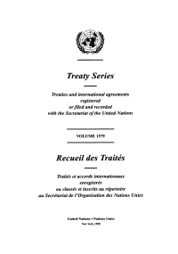 表紙画像: Treaty Series 1579/Recueil des Traités 1579 9789210595001