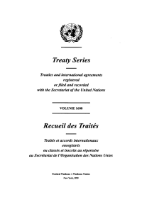 صورة الغلاف: Treaty Series 1600/Recueil des Traités 1600 9789210595216