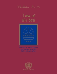 Omslagafbeelding: Law of the Sea Bulletin, No.91 9789211338553
