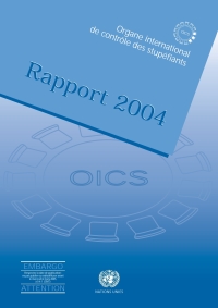 Imagen de portada: Rapport de l'Organe International de Contrôle des Stupéfiants 2004 9789212481319