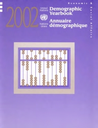 Omslagafbeelding: United Nations Demographic Yearbook 2002, Fifty-fourth issue/Nations Unies Annuaire Démographique 2002, Cinquante-quatrième édition 9789210510967