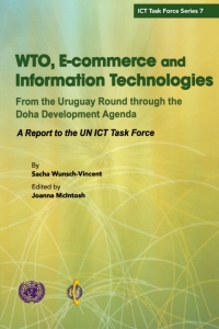 Imagen de portada: WTO, E-commerce and Information Technologies 9789211045420