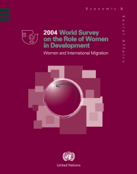 Cover image: World Survey on the Role of Women in Development 2004 9789211302356