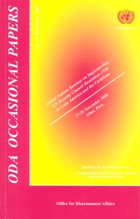 Cover image: UNODA Occasional Papers No.13 9789211422597