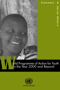 Imagen de portada: World Programme of Action for Youth to the Year 2000 and beyond 9789211302585