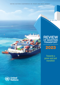 Imagen de portada: Review of Maritime Transport 2023: Towards a Green and Just Transition 9789210028868