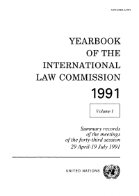 Cover image: Yearbook of the International Law Commission 1991, Vol.I 9789211334456