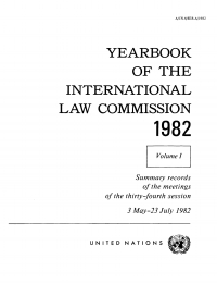 Imagen de portada: Yearbook of the International Law Commission 1982, Vol.I 9789213620373