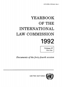 Cover image: Yearbook of the International Law Commission 1992, Vol.II, Part 1 9789211334593