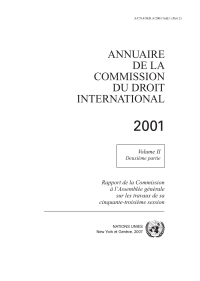Cover image: Annuaire de la Commission du Droit International 2001, Vol.II, Partie 2 9789212334042